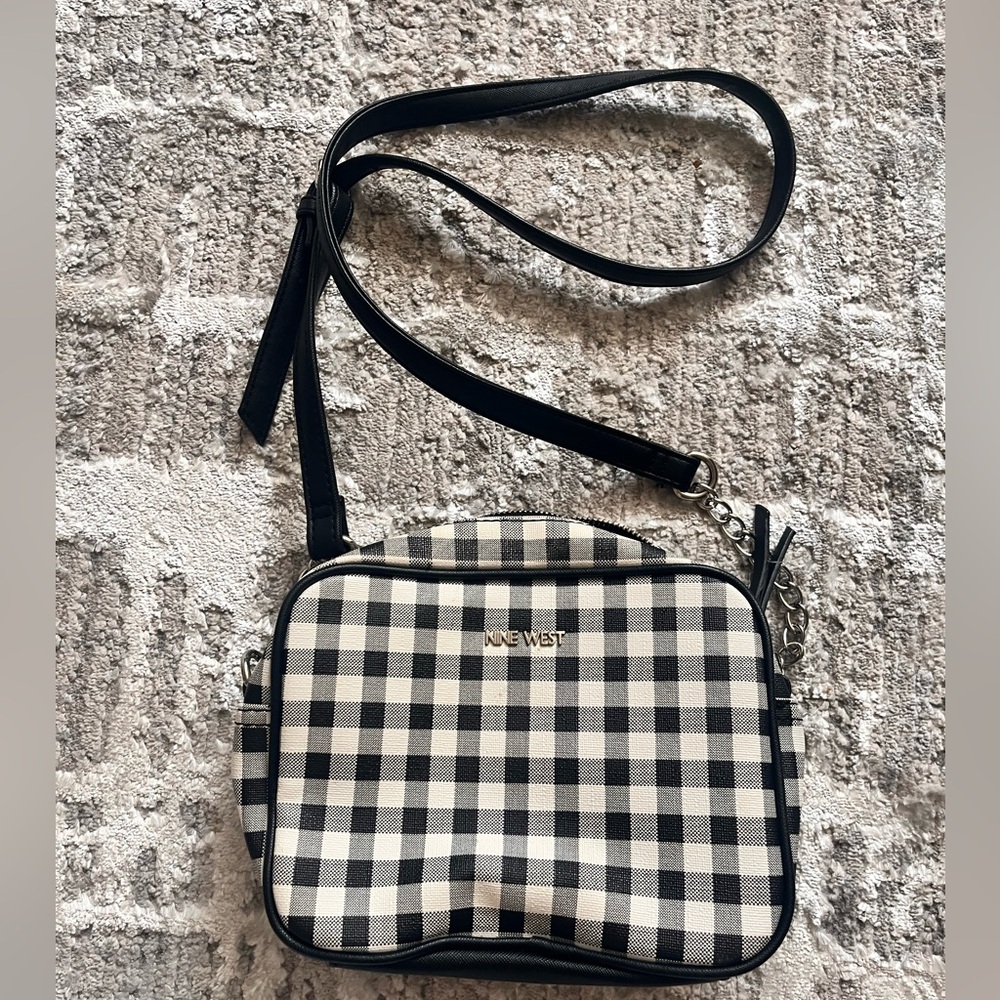 Nine West Checkered Crossbody Purse